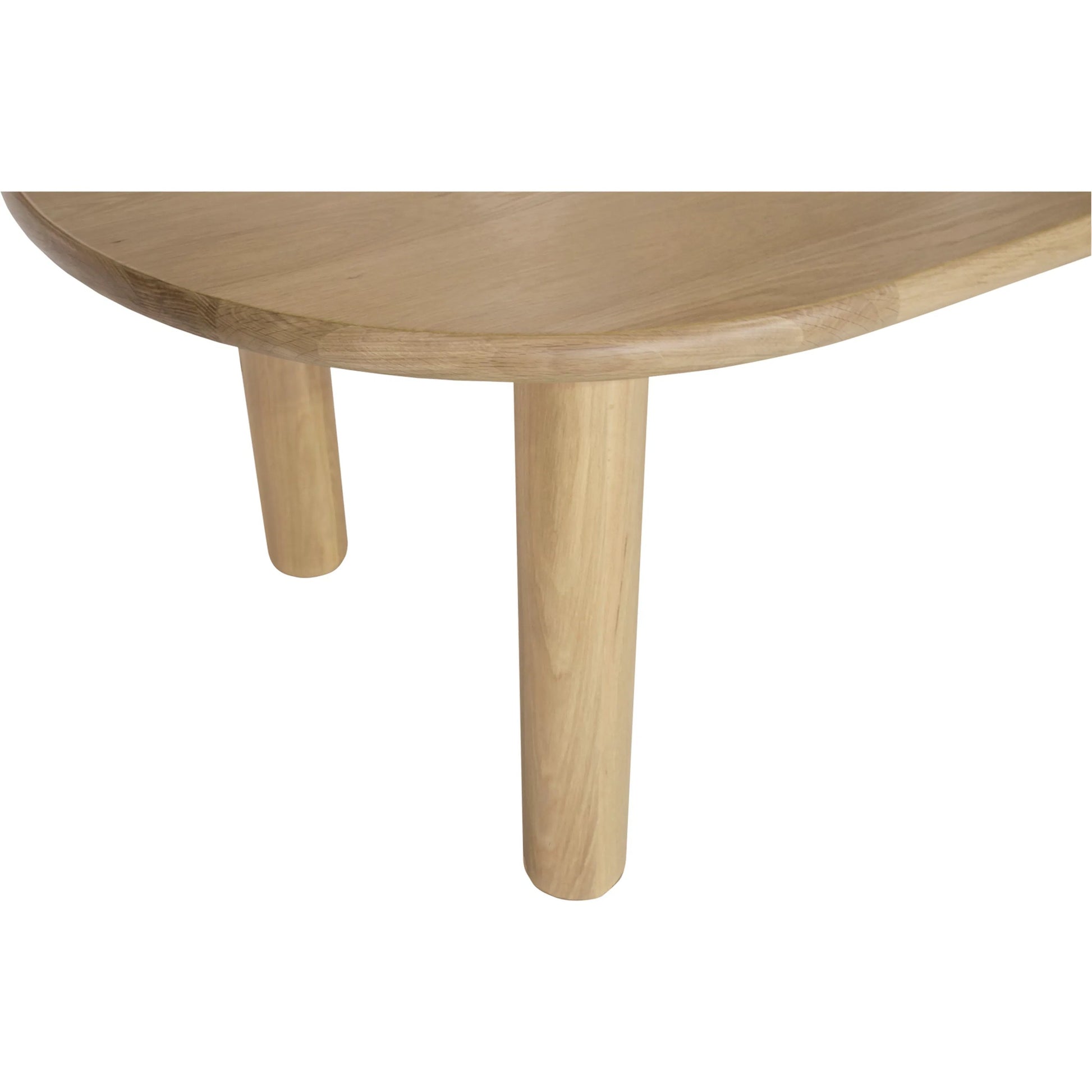 Milo Dining Table Oak by Moe's Home Collection in natural solid oak. Made from unique in a transitional style.