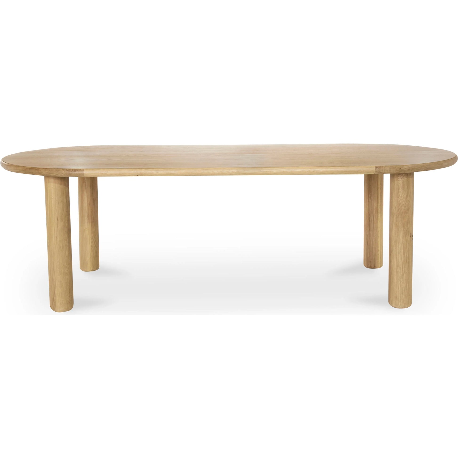 Milo Dining Table Oak by Moe's Home Collection in natural solid oak. Made from unique in a transitional style.
