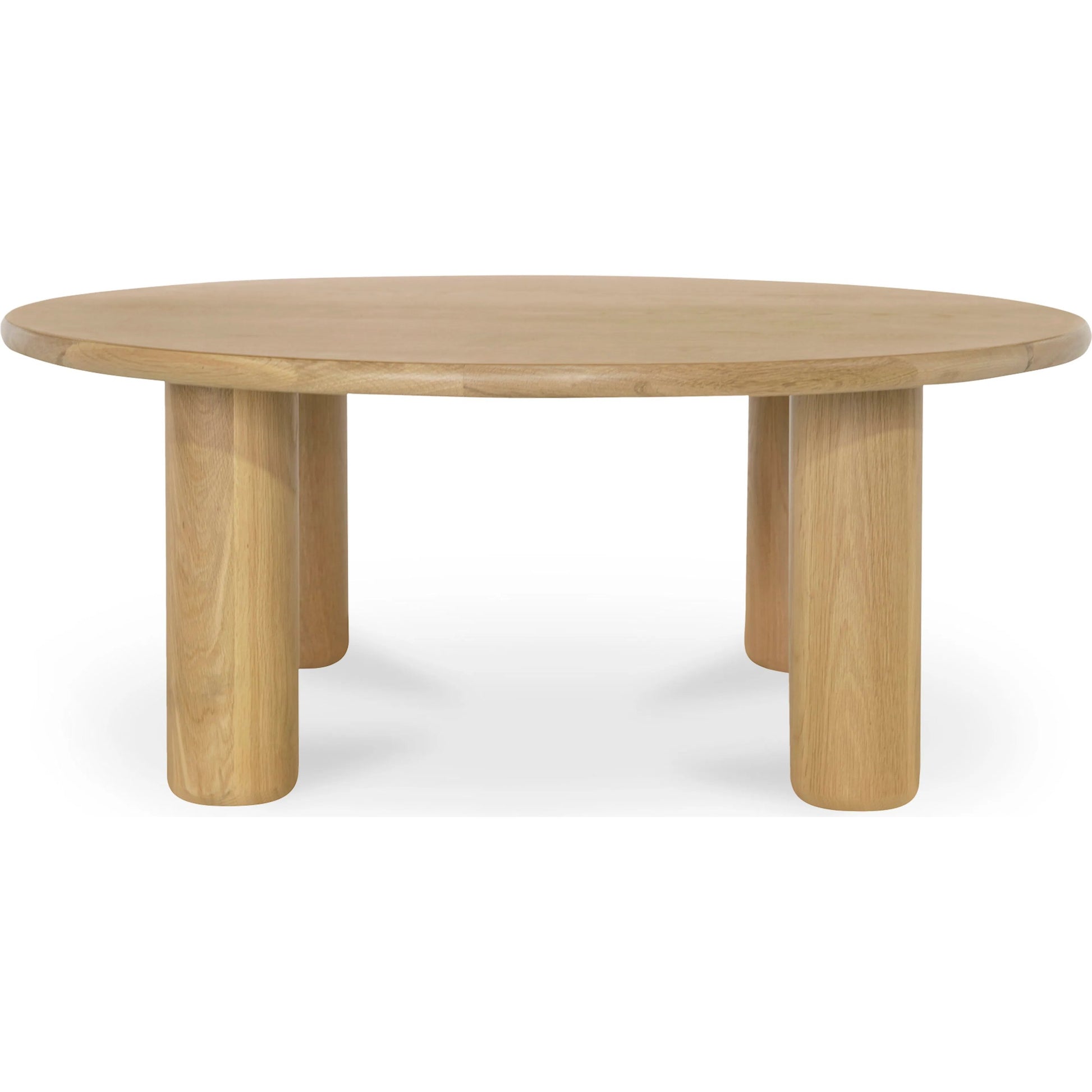 Milo Coffee Table Oak by Moe's Home Collection in natural oak. Made from fsc certified solid oak tabletop edge, fsc certified oak veneer tabletop in a transitional style.