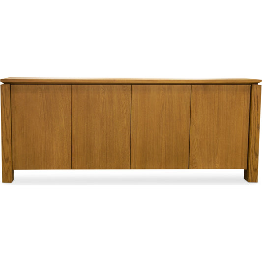 Brook Sideboard by Moe's Home Collection in country oak. Made from fsc solid oak leg, fsc oak veneer over mdf in a unique style.