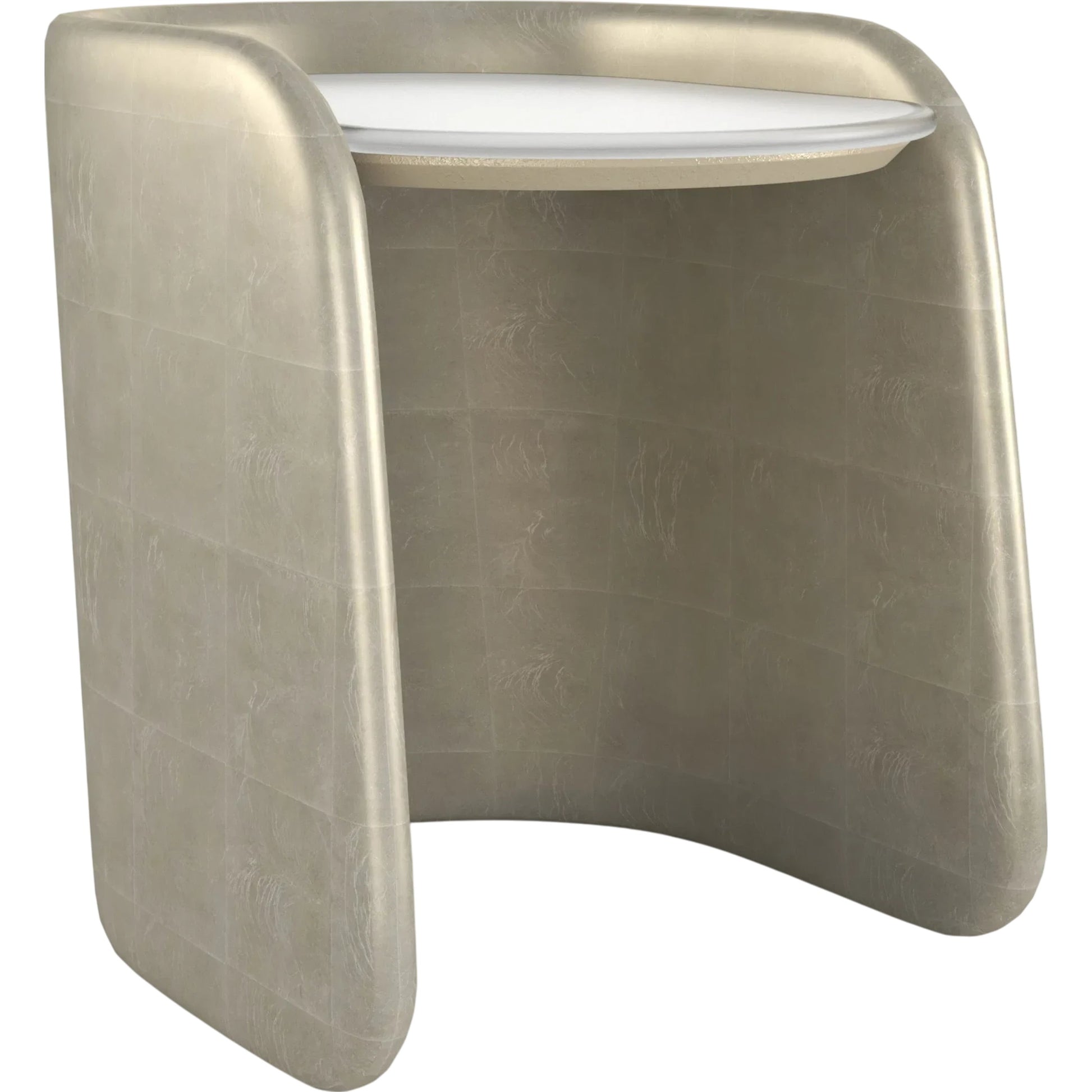 Bauble Side Table by Caracole in oracle broken leaf. Made from unique in a modern style.