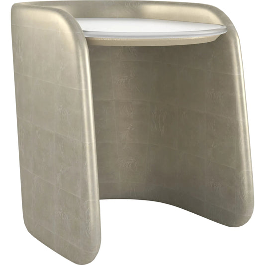 Bauble Side Table by Caracole in oracle broken leaf. Made from unique in a unique style.