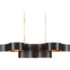 Satin Black, Contemporary Gold Leaf