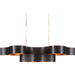 Grand Lotus Oval Chandelier by Currey and Company. Made from wrought iron in a modern style.
