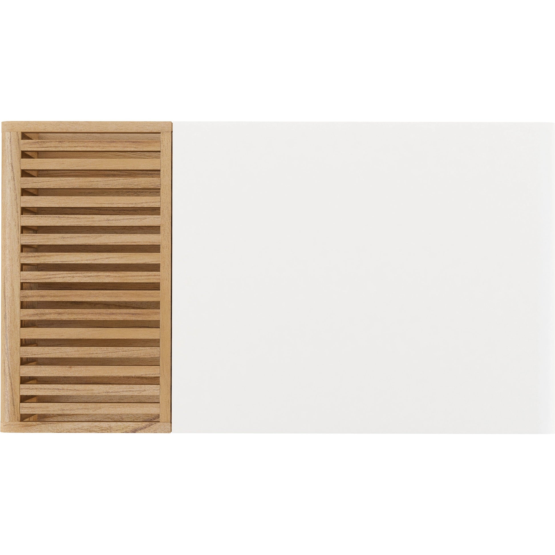 Portico Rectangular Cocktail Table by A.R.T. Furniture in sienna, white plaster. Made from parawood solids, mindi veneers, resin in a modern style.