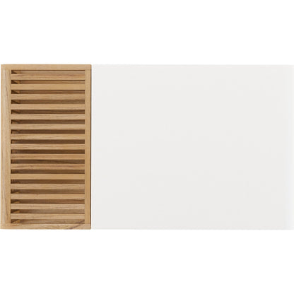 Portico Rectangular Cocktail Table by A.R.T. Furniture in sienna, white plaster. Made from parawood solids, mindi veneers, resin in a modern style.