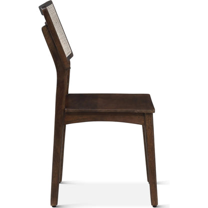 Calabasas Dining Chair by World Interiors. Made from mango wood, cane in a transitional style.