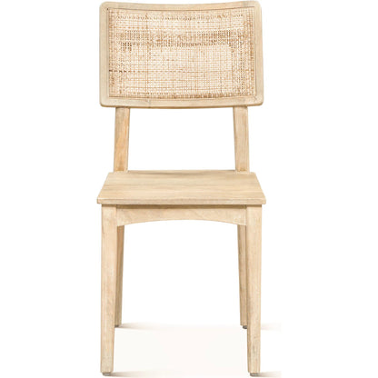 Calabasas Dining Chair by World Interiors. Made from mango wood, cane in a transitional style.