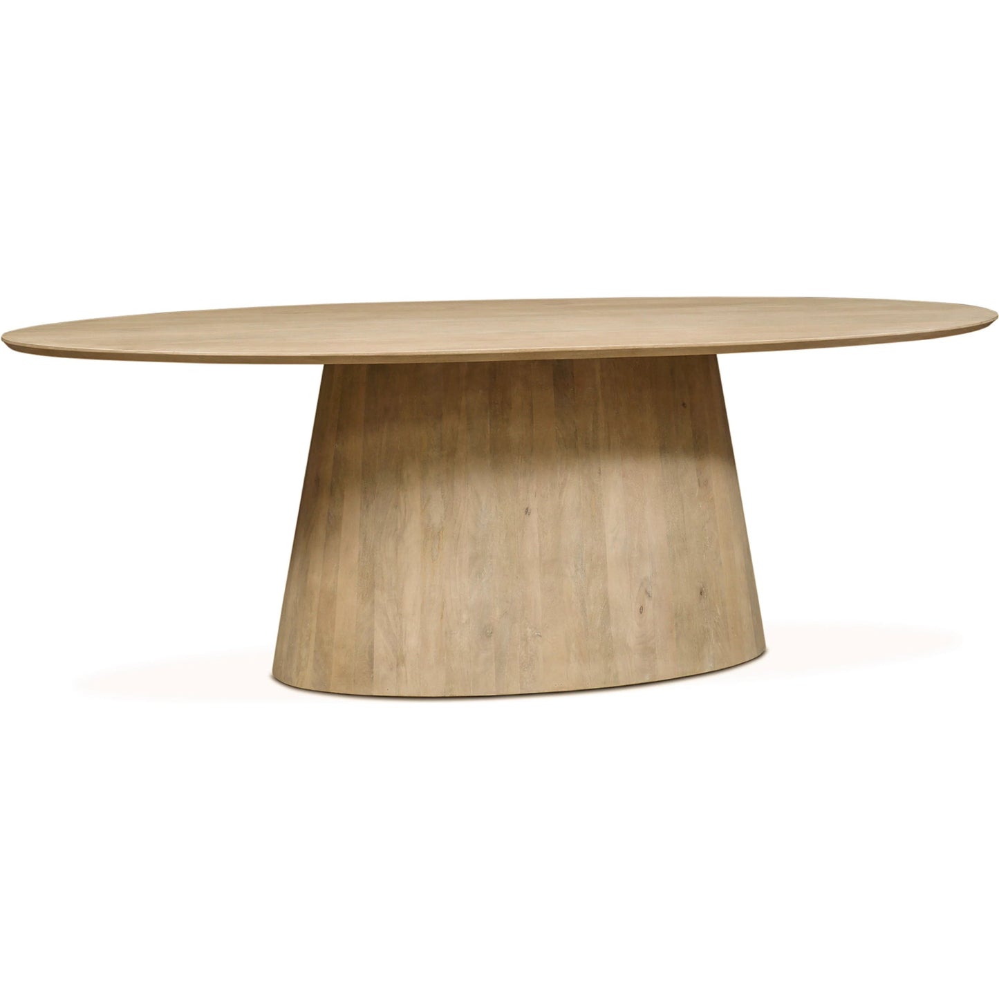 001 SI-2242797 | Primary Silo | Calabasas 86" Oval Dining Table by World Interiors in white, beige and white wash. Made from mango wood, cane in a transitional style.