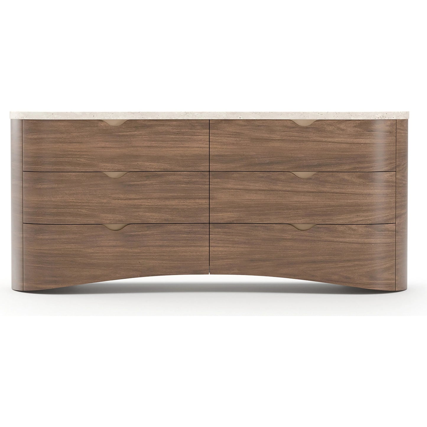 002 SI-2462211 | Additional Silo | Fleur Dresser by Caracole in gold and porcini. Made from stone in a transitional style.