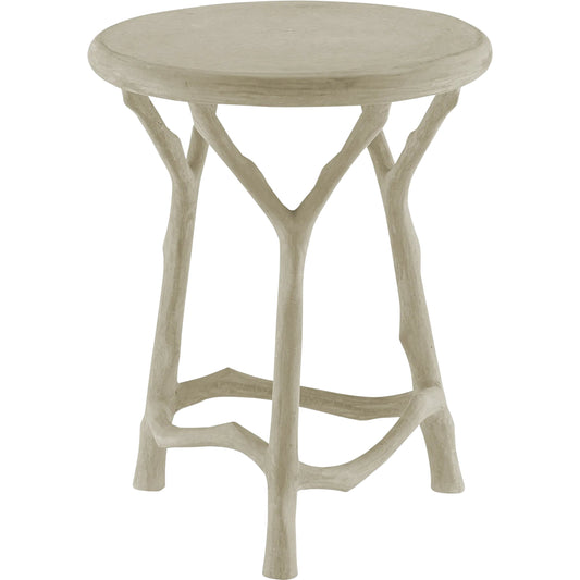 Hidcote Accent Table by Currey and Company in portland, faux bois. Made from concrete, iron in a unique style.