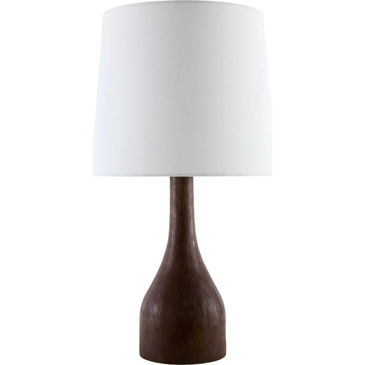 Fonce Accent Table Lamp by Surya in painted. Made from resin, linen, plastic in a modern style.