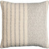 Ash, Off-White, Metallic - Silver, Sage / Down Feather / 18" x 18"
