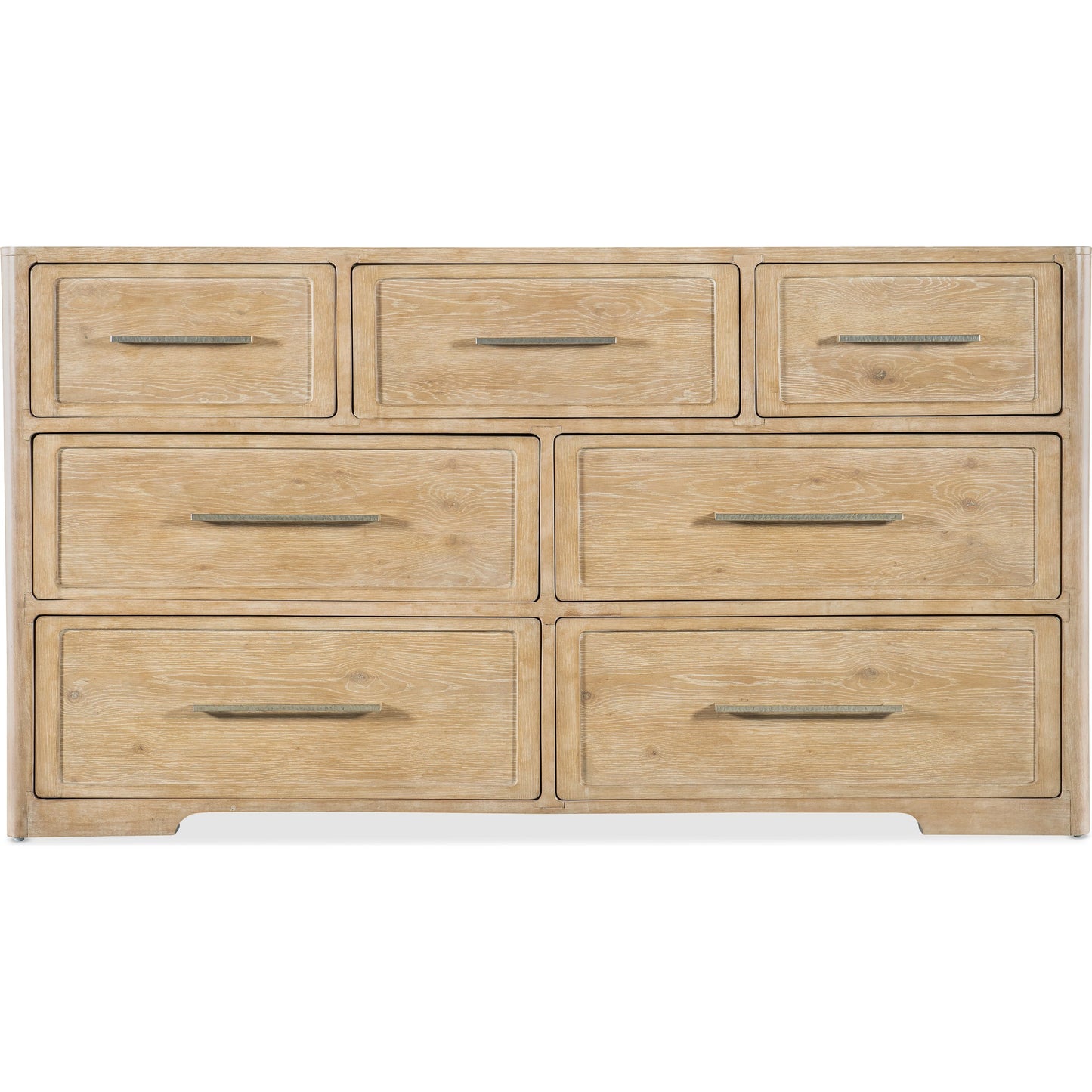 002 SI-2133735 | Additional Silo | Retreat Seven-Drawer Dresser by Hooker Furniture in dune. Made from oak, maple veneers with cedar in a cottage & farmhouse style.