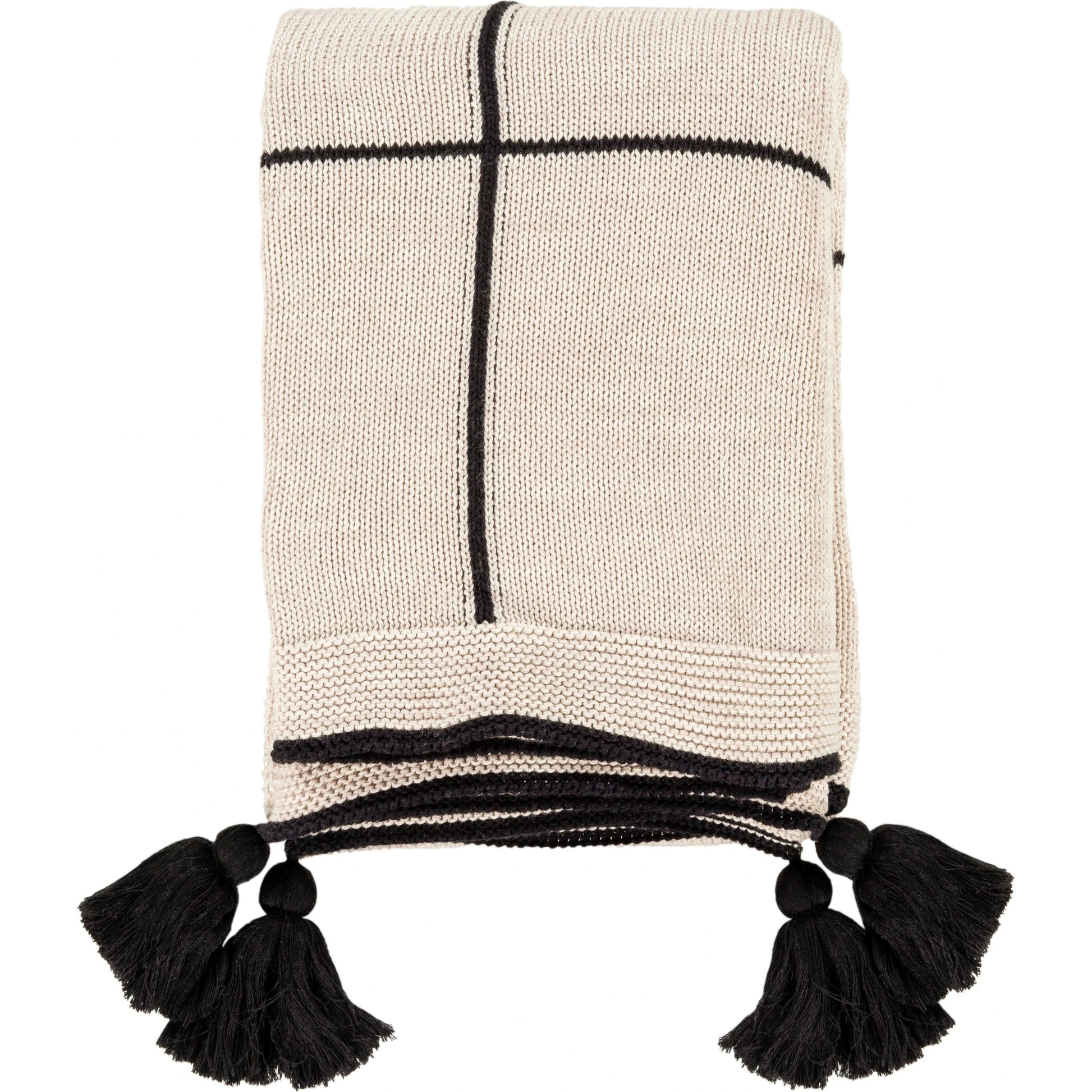 Fleck - 20241 by Livabliss in beige, black. Made from 100% cotton in a modern style.