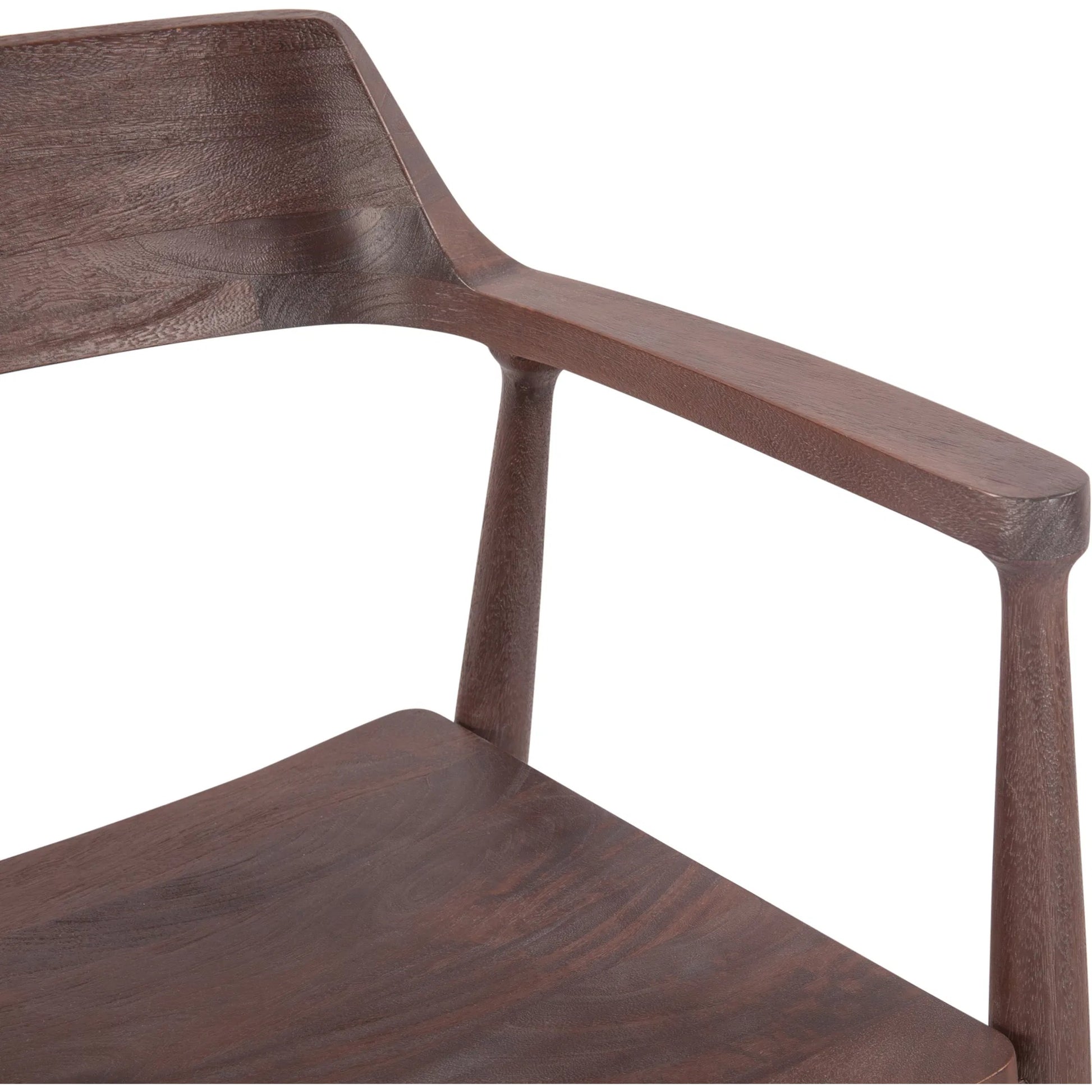 Oxford Dining Chair by World Interiors in brown and walnut. Made from mango wood in a transitional style.