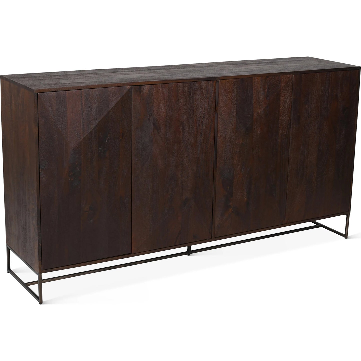 001 SI-2243016 | Primary Silo | Oxford 76" Sideboard by World Interiors in brown and walnut. Made from mango wood in a traditional style.