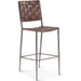 Lund Buffalo Leather and Iron Bar Chair Brown by World Interiors in natural. Made from unique in a traditional style.