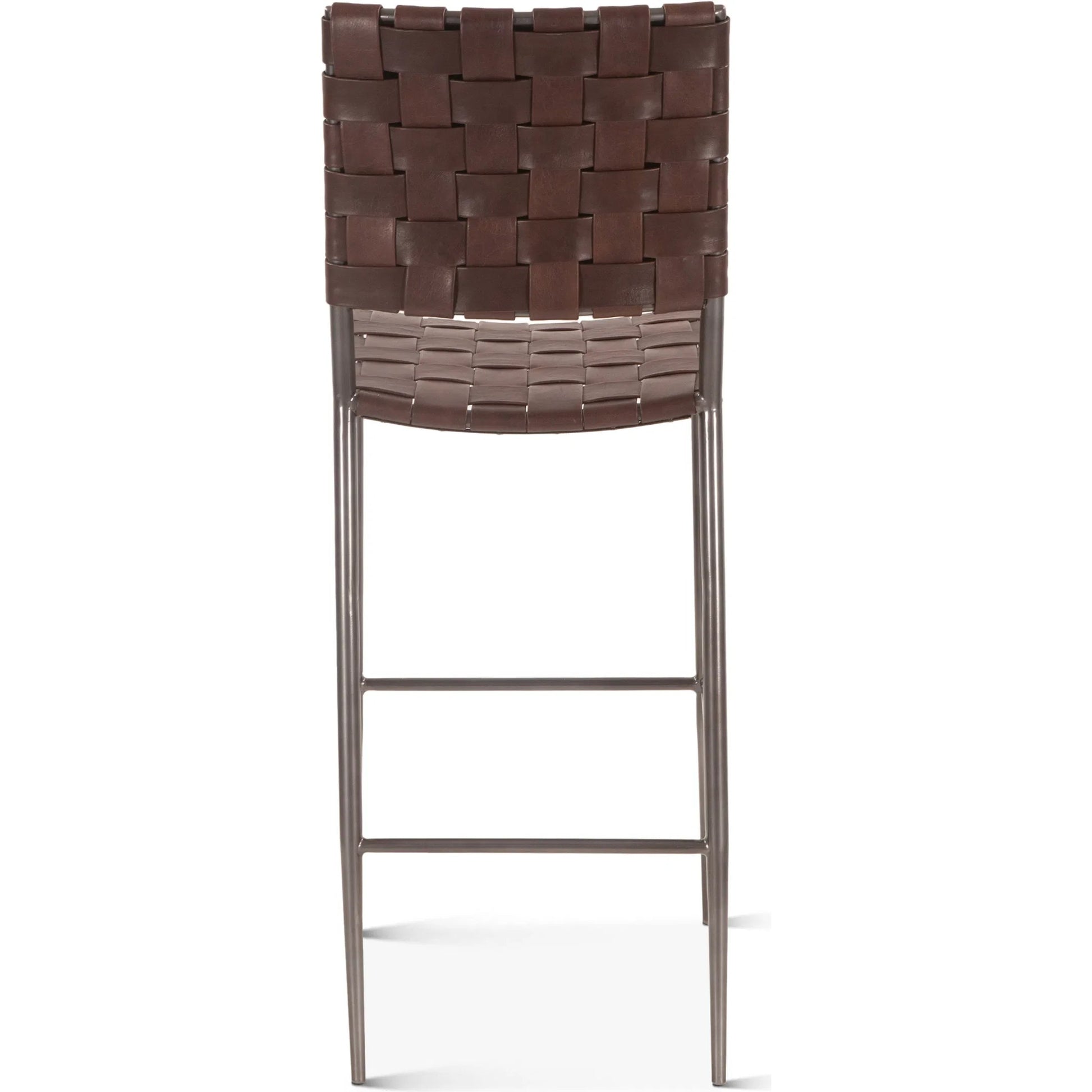Lund Buffalo Leather and Iron Bar Chair Brown by World Interiors in natural. Made from unique in a traditional style.