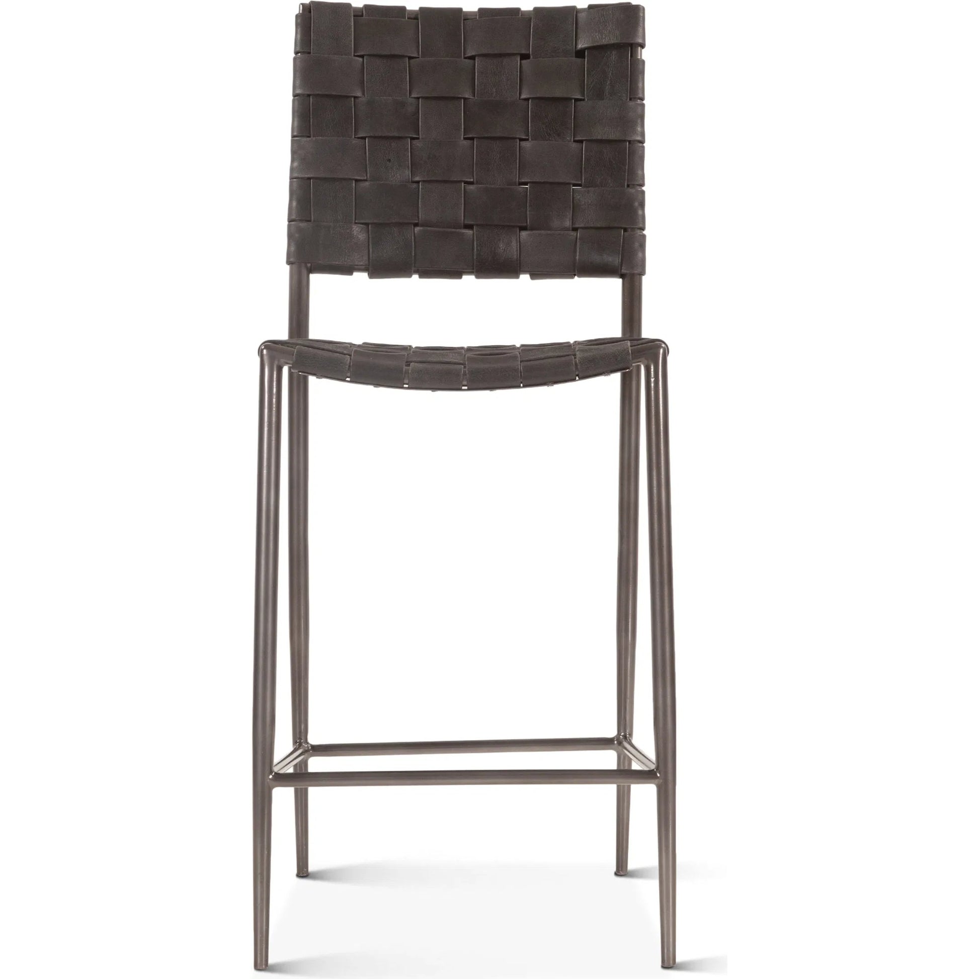 Lund Buffalo Leather and Iron Bar Chair Brown by World Interiors in natural. Made from unique in a traditional style.