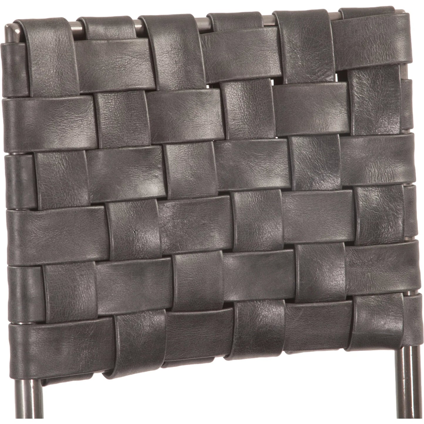 011 SI-2242926 | Closeup | Lund Buffalo Leather and Iron Bar Chair Brown by World Interiors in natural. Made from unique in a traditional style.