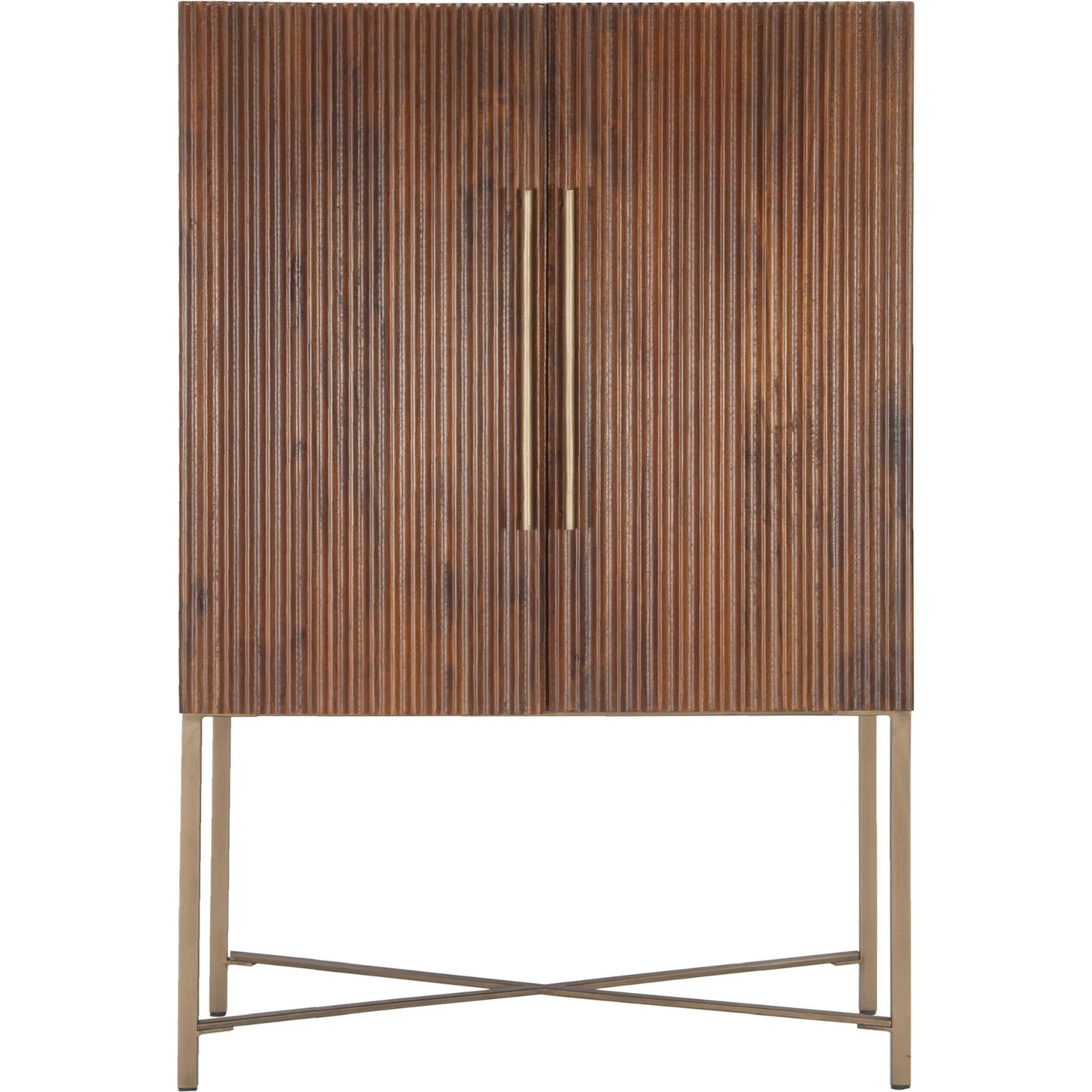 002 SI-2242941 | Additional Silo | Manhattan Bar Cabinet by World Interiors in honey brown and water based. Made from mango wood, iron in a traditional style.
