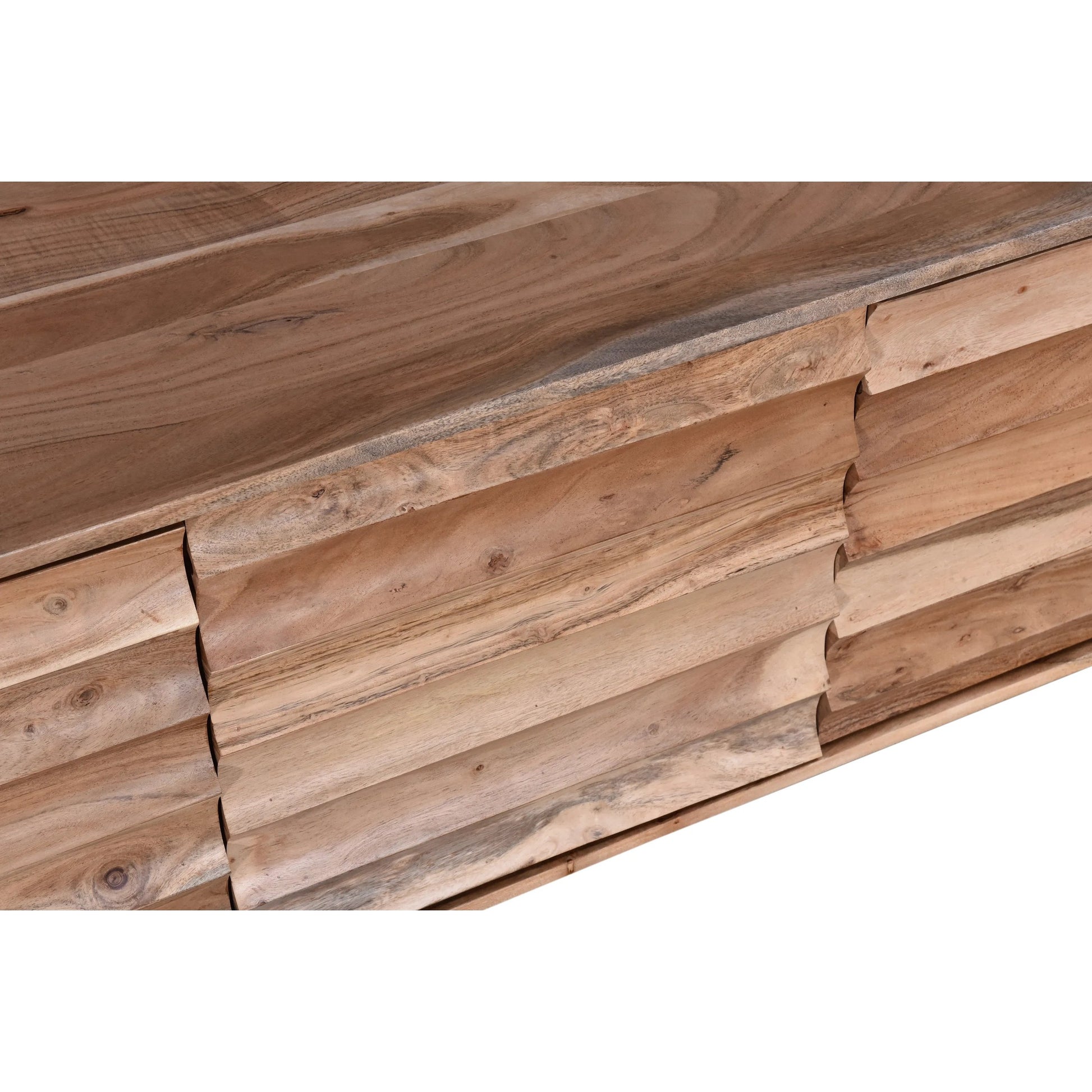 Catalina Plasma Cabinet by World Interiors in brown and natural acacia. Made from acacia wood in a transitional style.