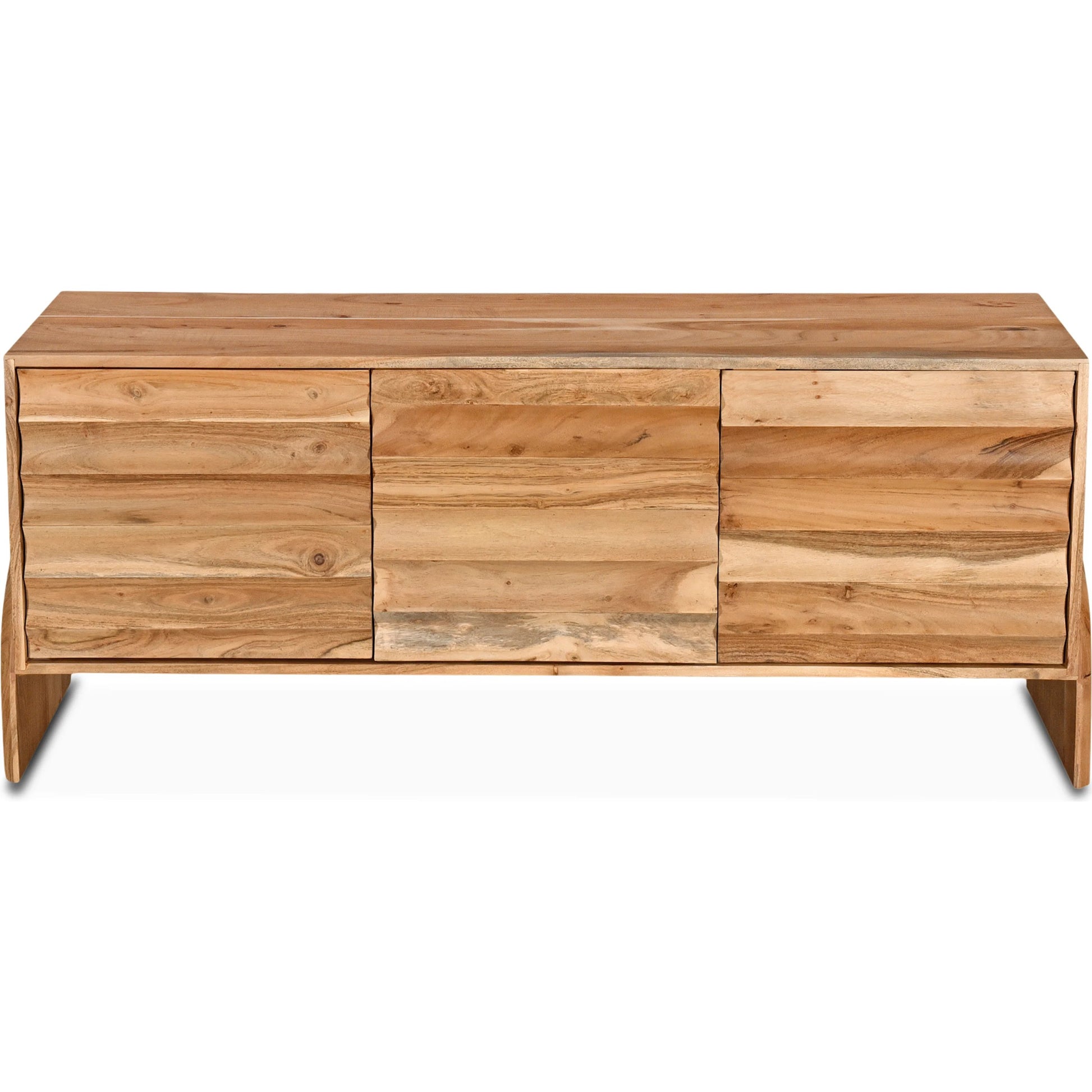 Catalina Plasma Cabinet by World Interiors in brown and natural acacia. Made from acacia wood in a transitional style.