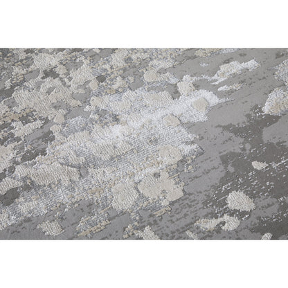 Micah Rug - 3336F by Feizy in silver, gray, white. Made from polyester, polypropylene in a unique style.