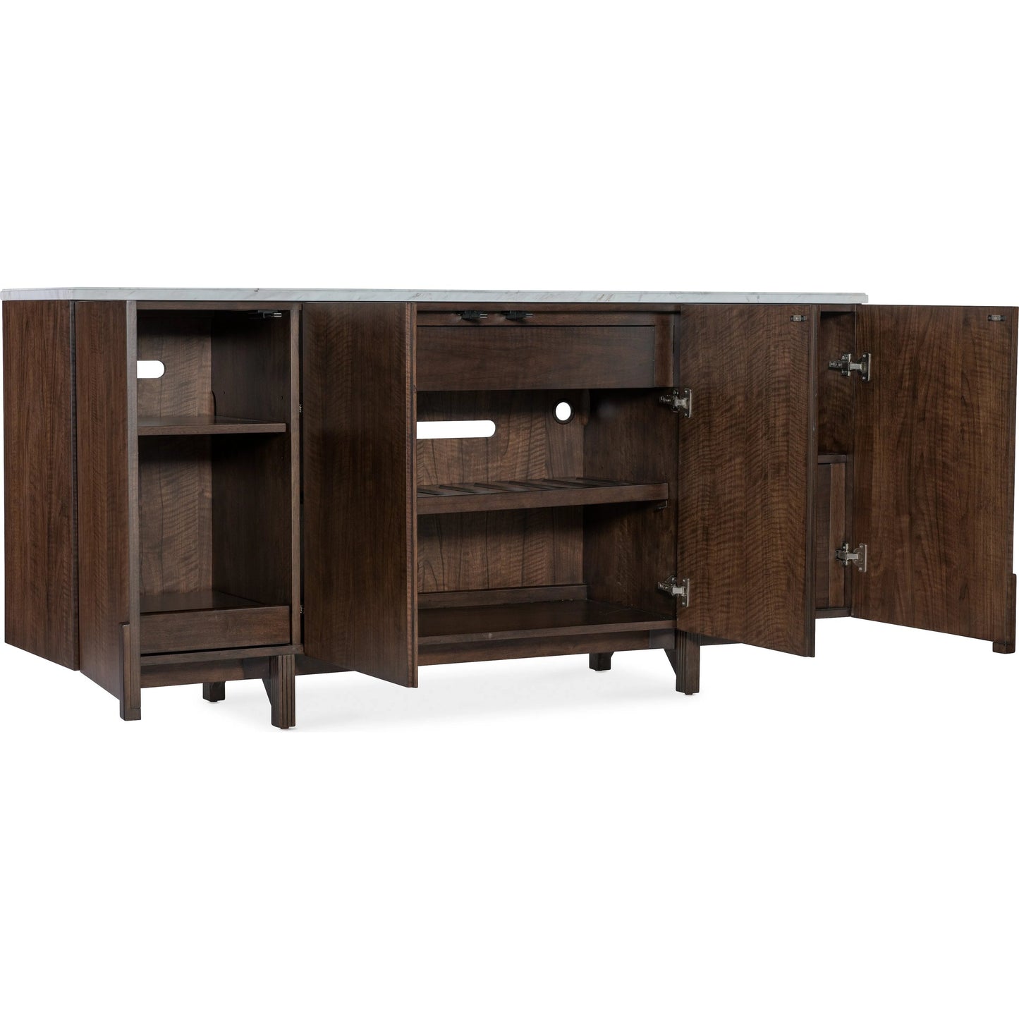 002 SI-2250699 | Additional Silo | Diplomat Diplomat Credenza by Hooker Furniture in dark wood and walnut. Made from unique in a traditional style.