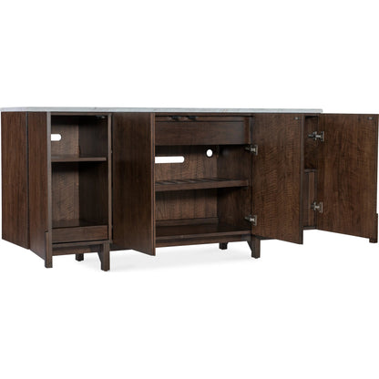 Diplomat Diplomat Credenza by Hooker Furniture in dark wood and walnut. Made from unique in a traditional style.