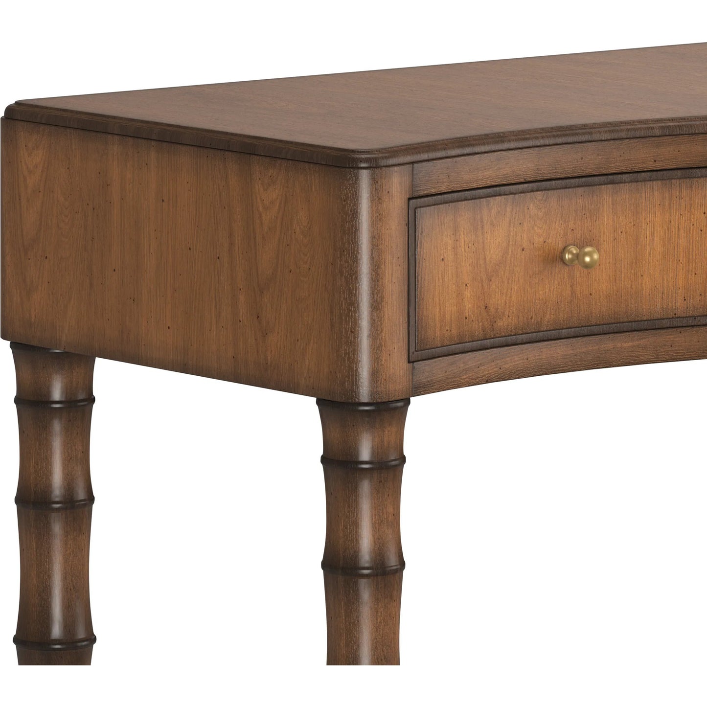 005 SI-2514178 | Additional Silo | Harbor Sofa Table by A.R.T. Furniture in deep woods. Made from rubber wood solid, prima vera quarter cut, light figure veneer in a traditional style.