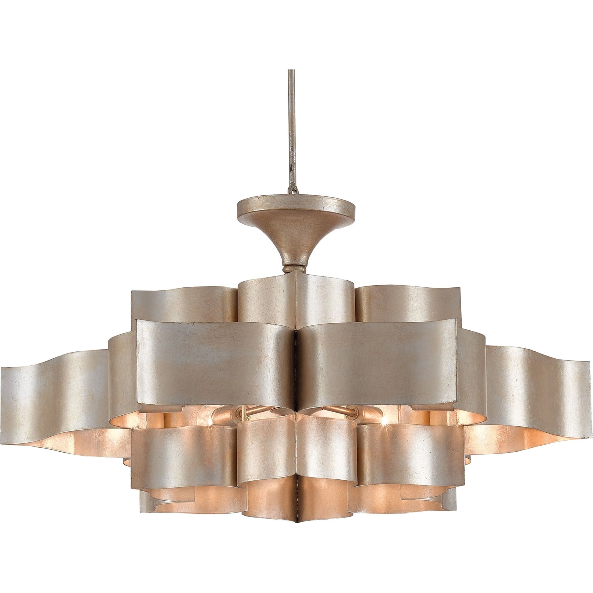 Grand Lotus Chandelier by Currey and Company. Made from unique in a modern style.