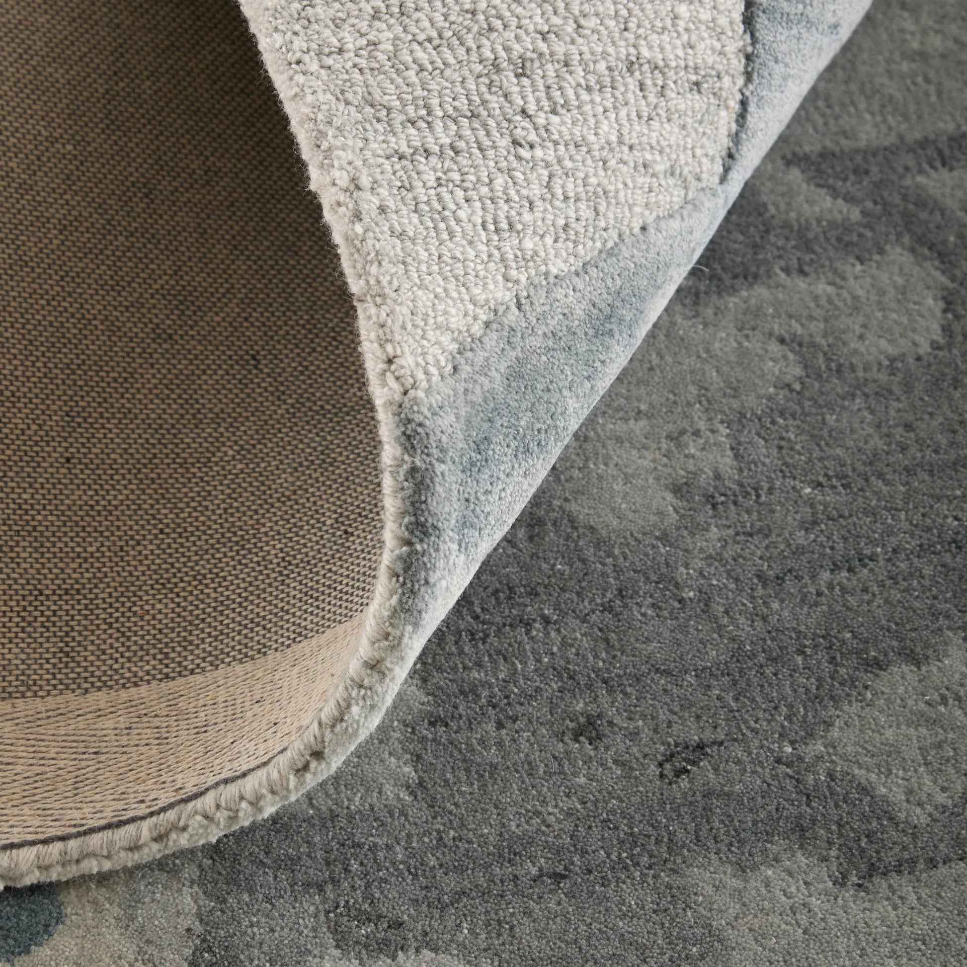 Kendall KDL8A60F Rug by Feizy in blue, gray. Made from viscose, wool in a unique style.