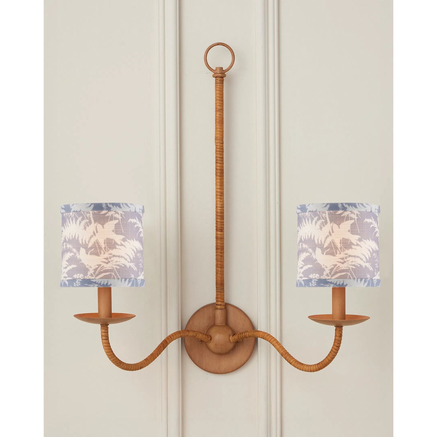 010 SI-2542657 | Lifestyle | Aviary Drum Chandelier Shade by Currey and Company. Made from cotton in a cottage & farmhouse style.
