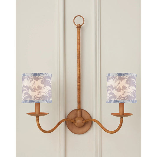 Aviary Drum Chandelier Shade by Currey and Company. Made from cotton in a cottage & farmhouse style.