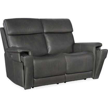 Lyra Zero Gravity Power Loveseat by Hooker Furniture. Made from leather in a traditional style.