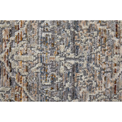 Caprio Transitional Damask Rug - 3961F by Feizy in gray, ivory, tan. Made from polyester, viscose in a unique style.