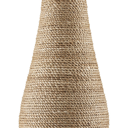Joppa Table Lamp by Currey and Company. Made from abaca rope in a modern style.