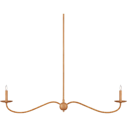 Saxon Linear Chandelier by Currey and Company. Made from unique in a modern style.