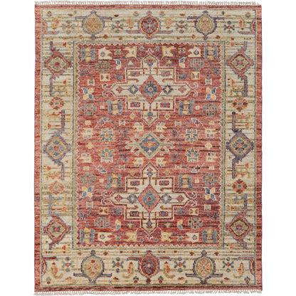 Fillmore Transitional Rug - FIL69CKF by Feizy in red, ivory, gold. Made from wool in a unique style.