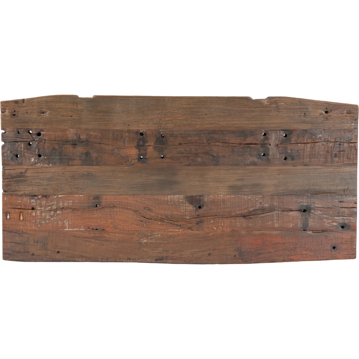 004 SI-2243053 | Closeup | Rustic Revival 67" Adjustable Desk by World Interiors in brown and natural. Made from reclaimed hardwood reclaimed iron in a cottage & farmhouse style.