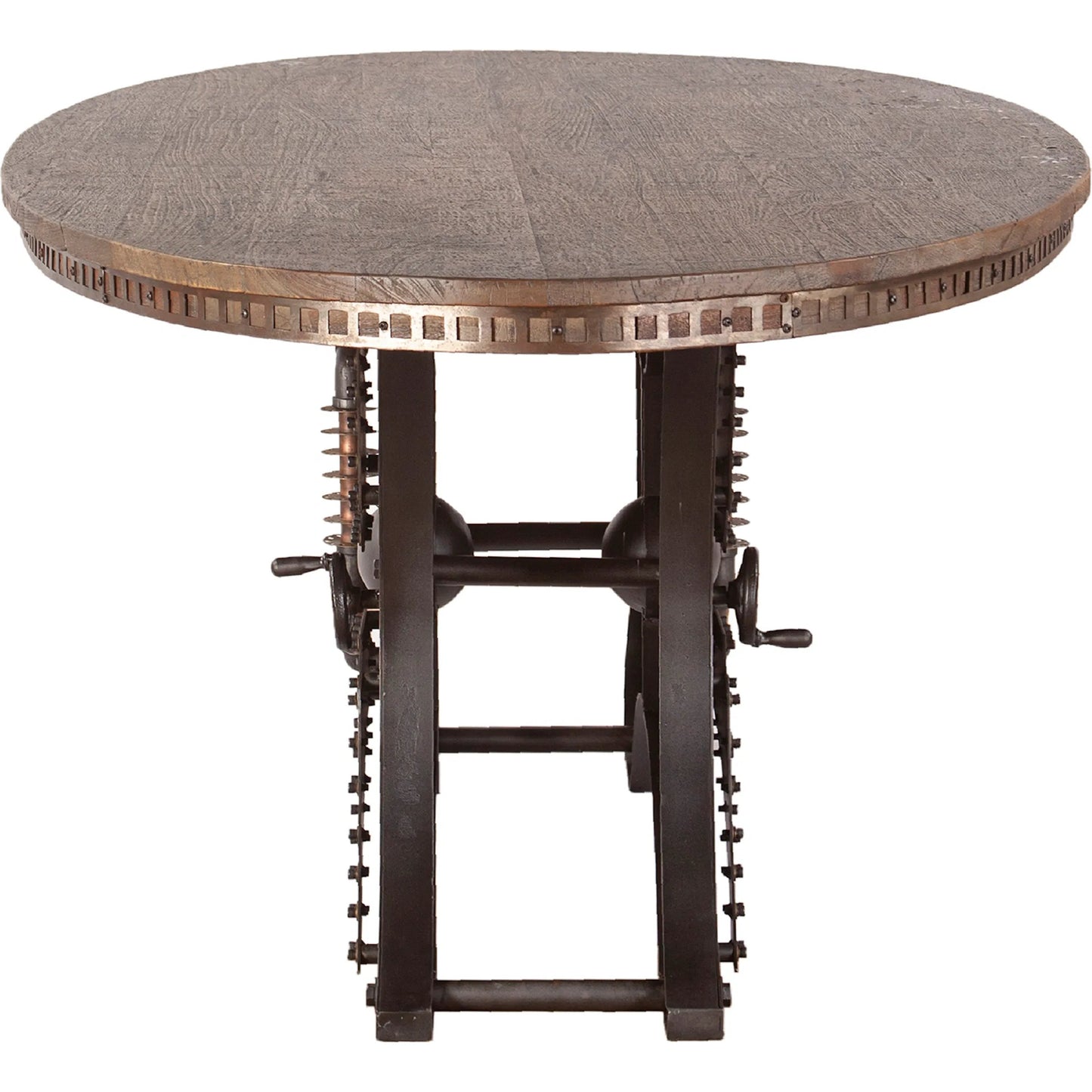 003 SI-2243054 | Additional Silo | Rustic Revival Oval Dining Table by World Interiors in gray and water based. Made from reclaimed wood, iron in a cottage & farmhouse style.