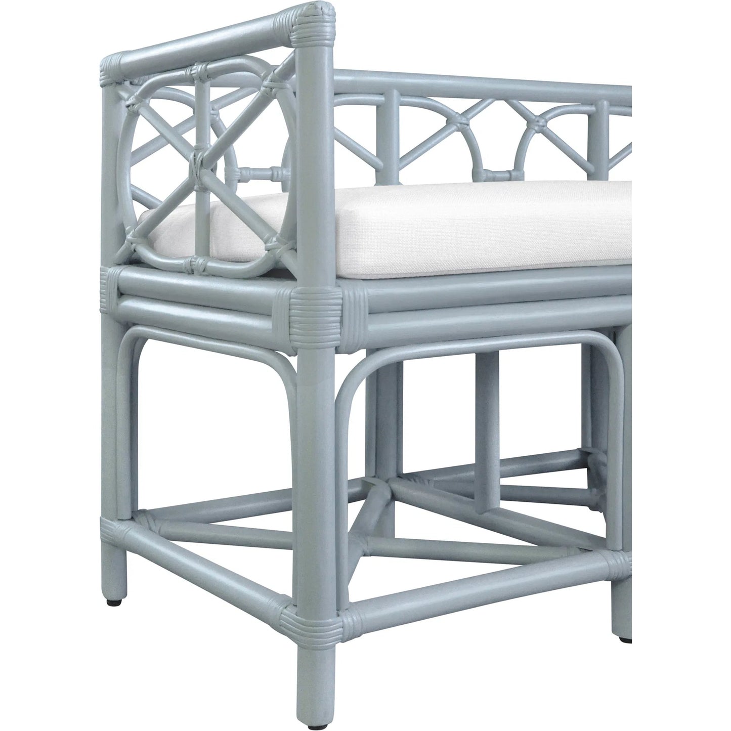 005 SI-2441116 | Closeup | Ferguson Decorative Bench by Worlds Away. Made from unique in a rustic style.