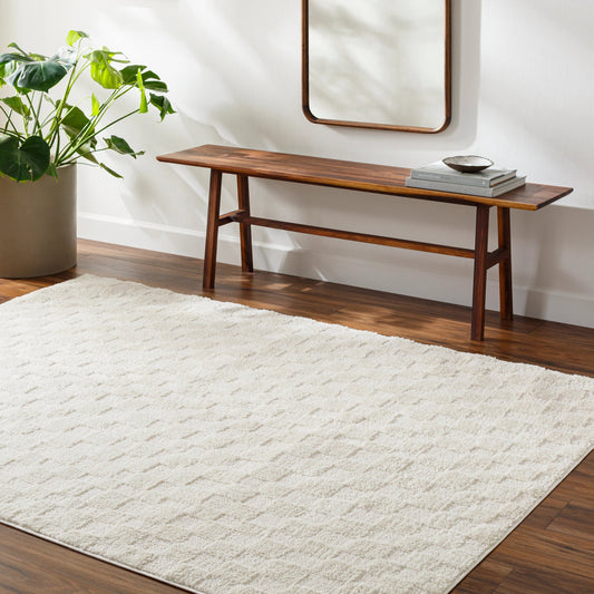 Freud Rug - 483822 by Livabliss in off-white, ivory. Made from face: 100% polyester, warp: 100% polyester in a unique style.