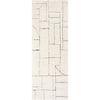 Ivory, Black / 2'7" x 7'3"