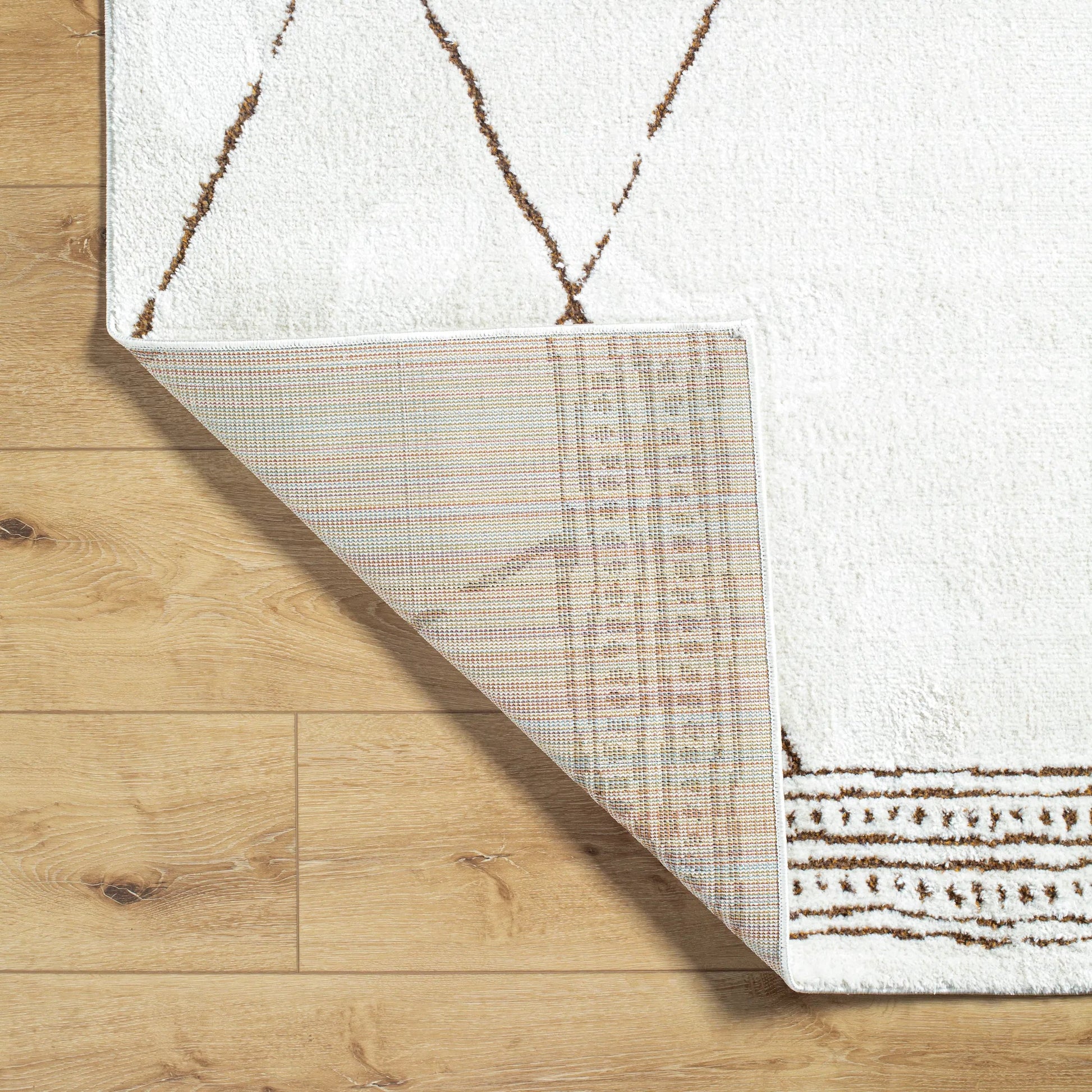 Freud Rug - 492361 by Livabliss in ivory, brown. Made from polyester in a unique style.