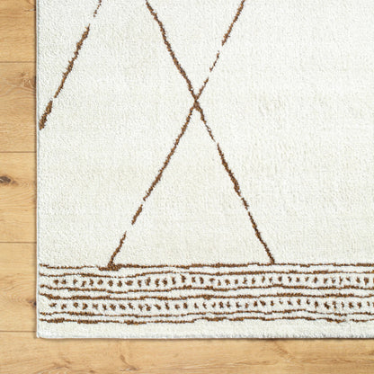 Freud Rug - 492361 by Livabliss in ivory, brown. Made from polyester in a unique style.