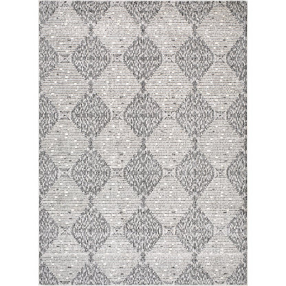 Freud FEU-2332 Rug by Livabliss in ivory, black. Made from polyester in a unique style.
