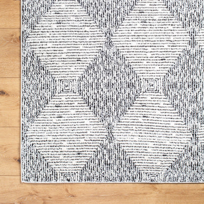 Freud FEU-2332 Rug by Livabliss in ivory, black. Made from polyester in a unique style.